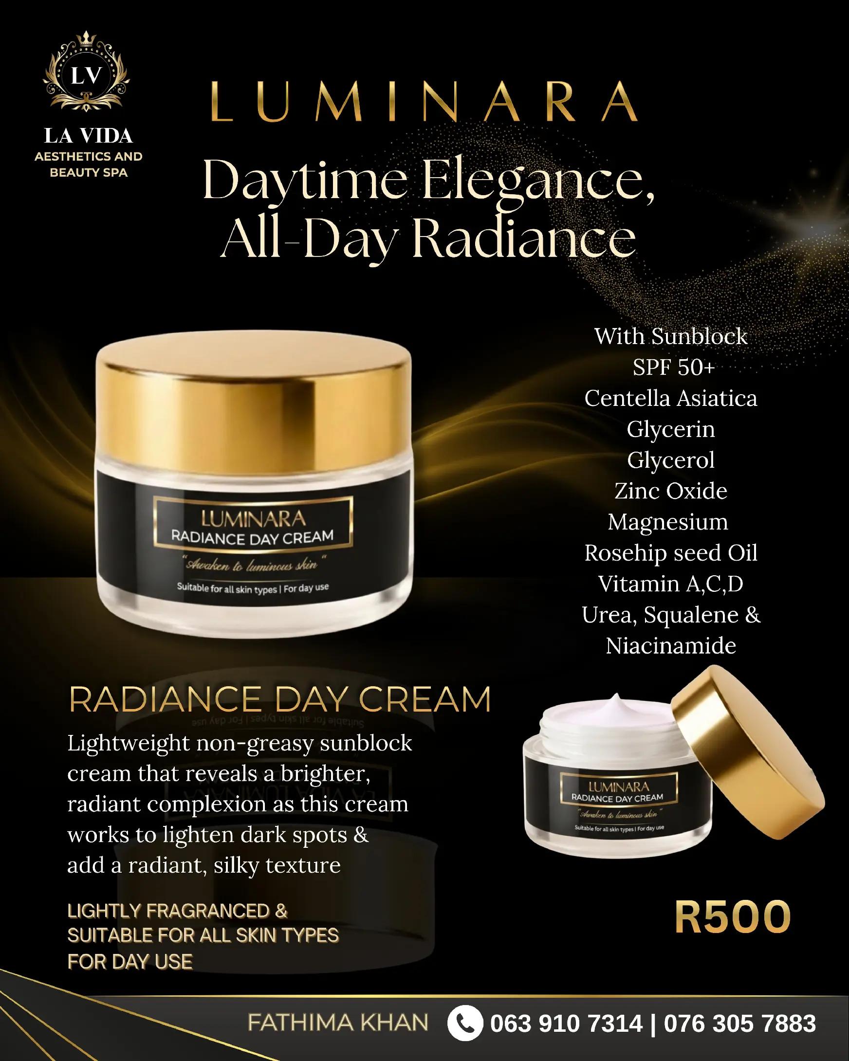 Radiance Day Cream — Luminara by La Vida
